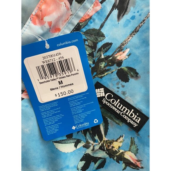 Columbia $150 Deschutes Valley Unisex Rain Poncho NEW WITH TAGS - Picture 3 of 7